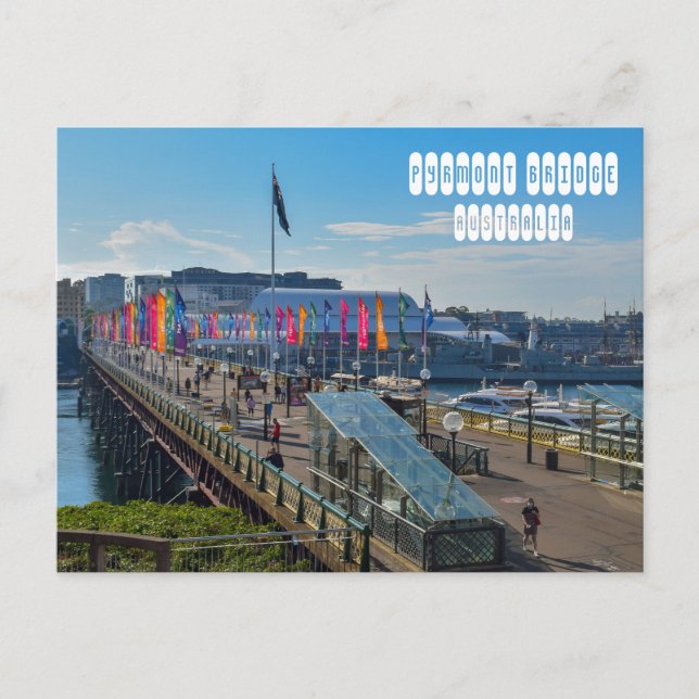 Pyrmont Bridge Postkarte (Vorderseite)