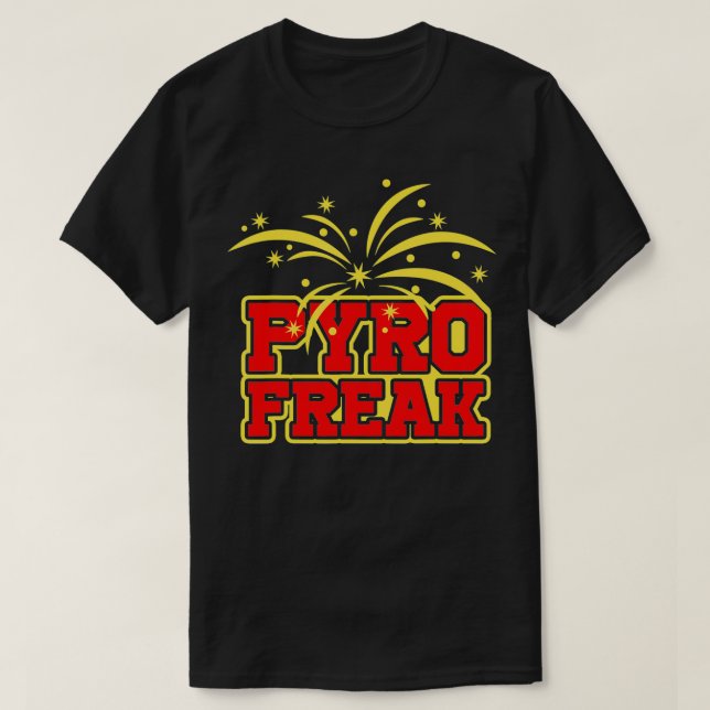 Pyro Freak Feuerwerkskörper Feuerracker Eplosion P T-Shirt (Design vorne)