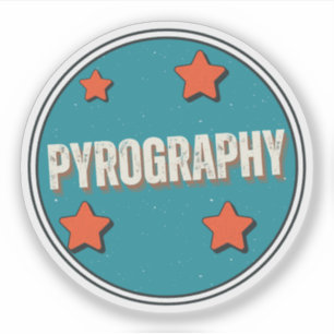 Pyrografie Aufkleber