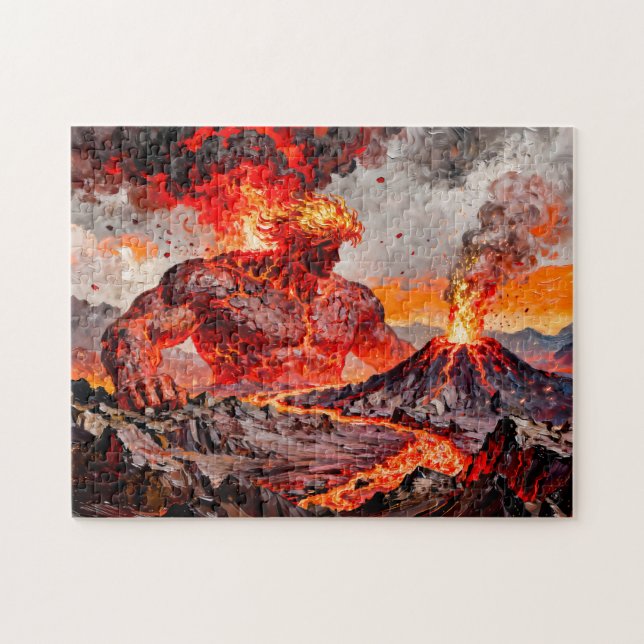Pyrokles Titan des Lavastroms und des vulkanischen Puzzle (Horizontal)