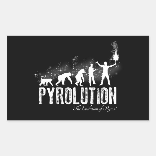 Pyrolution - die Evolution von Pyros Rechteckiger Aufkleber (Vorderseite)