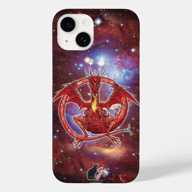 Pyrope Cosmic Dragon Case-Mate iPhone-Hülle iPhone Hülle (Rückseite)