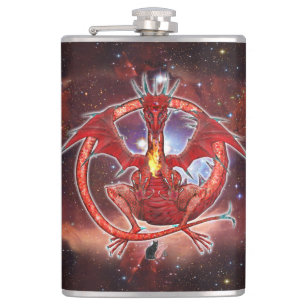 Pyrope Cosmic Dragon Hip Flask Flachmann