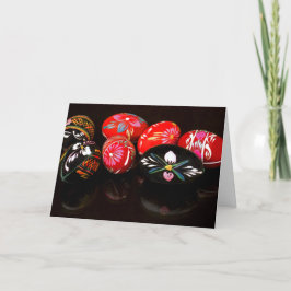 Pysanka Eireflexionen Feiertagskarte