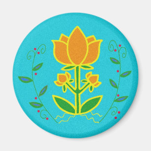 Pysanka-Symbol: Baum des Lebens Magnet