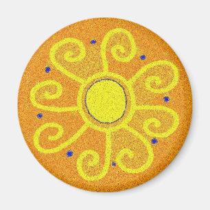 Pysanka-Symbol: Sun Magnet