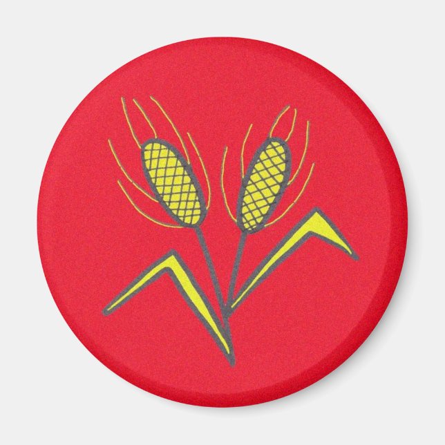 Pysanka-Symbol: Weizen Magnet (Vorne)