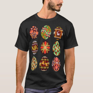 Pysanky Easter Egg Happy Easter Day Egg Hunting T-Shirt
