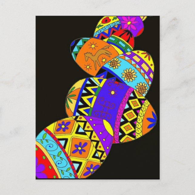 Pysanky Postkarte (Vorderseite)