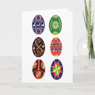 Pysanky Ukrainer-Ostereier Feiertagskarte