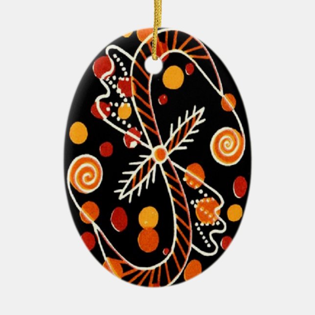 Pysanky Ukrainische Ostereier Keramikornament (Vorne)