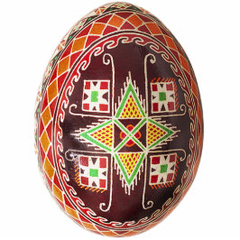 Pysanky (ukrainisches Ei) Verzierung Fotoskulptur Ornament