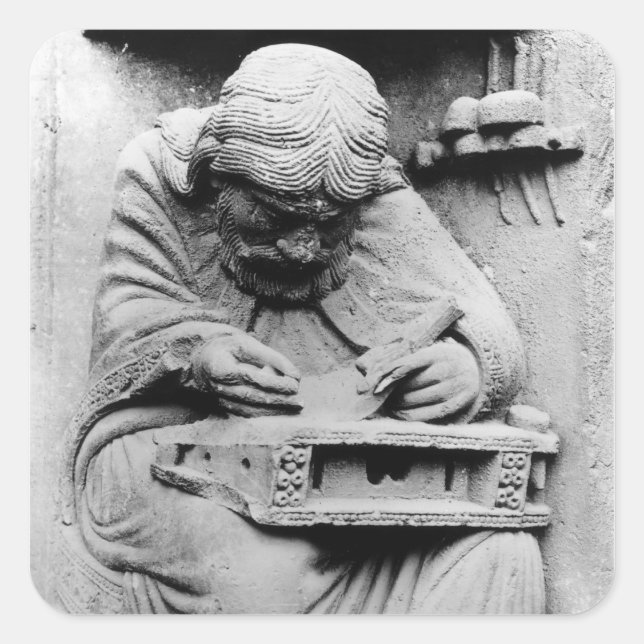 Pythagoras Quadratischer Aufkleber (Vorderseite)