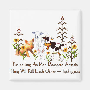 Pythagoras Vegetarisches Zitat Magnet