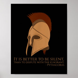 Pythagoras Zitat Griechische Philosophie - Besser  Poster