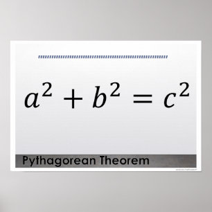 Pythagorean Theorem Math Poster