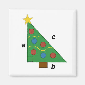 Pythagorean Theorem Weihnachtsgeom-e-tree Magnet