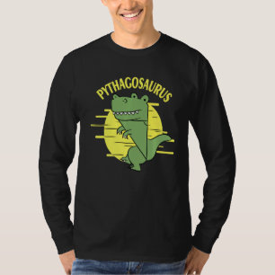Pythagosaurus Pythagoras Theorem Statistiker Mathe T-Shirt