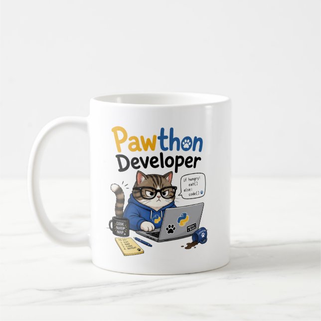 Python-Entwickler Kaffeetasse (Links)