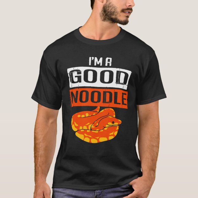 Python Good Noodle Ball Python Schlange Boa T-Shirt (Vorderseite)