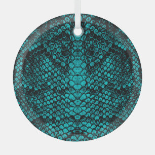 Python-Haut: Schlangenmuster-Design Ornament Aus Glas