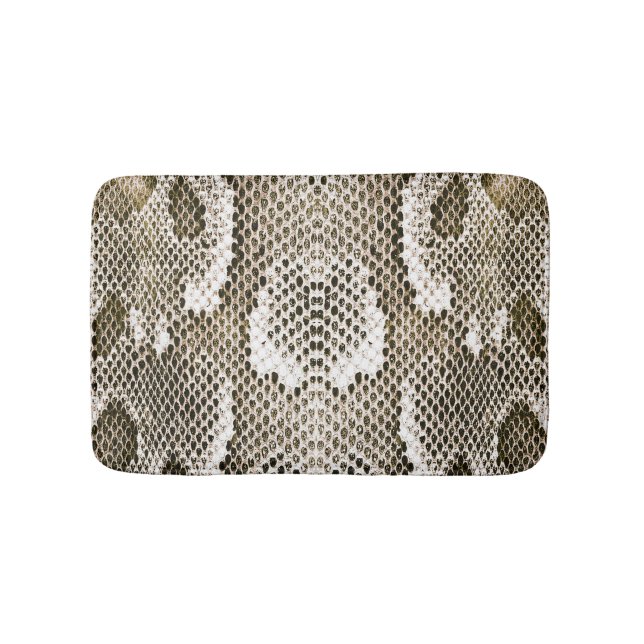Python-Haut: Tiermuster-Design Badematte (Vorderseite)