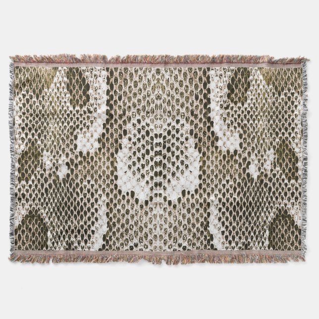 Python-Haut: Tiermuster-Design Decke (Vorderseite)