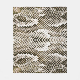 Python-Haut: Tiermuster-Design Fleecedecke
