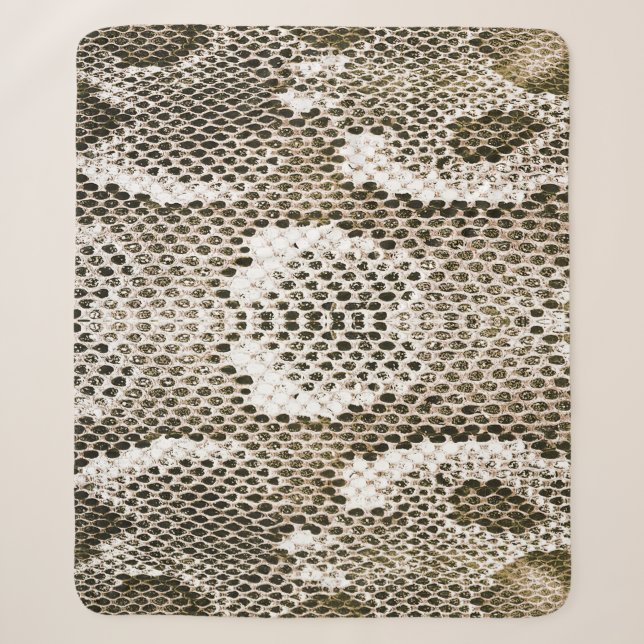 Python-Haut: Tiermuster-Design Sherpadecke (Vorderseite)