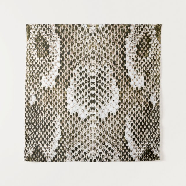 Python-Haut: Tiermuster-Design Wandteppich (Vorderseite)