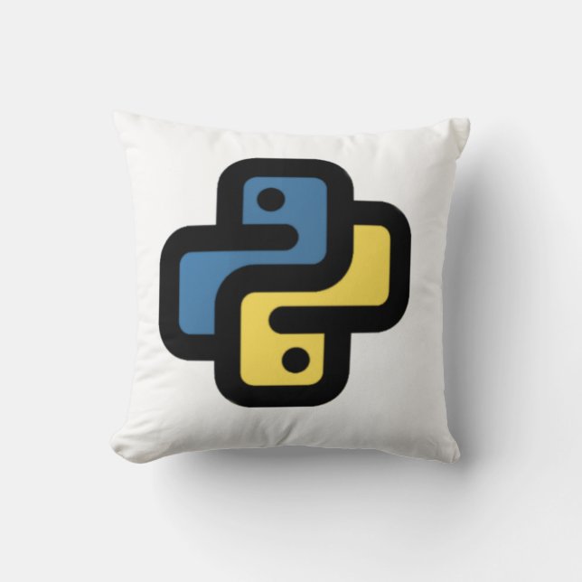 Python-Logo Kissen (Vorderseite)