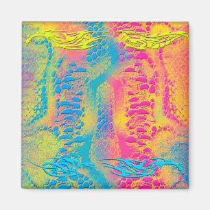 PYTHON - Modernes dekoratives Fraktal - Magnet