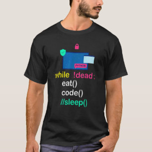Python Programmer Coder isst Code Sleep T-Shirt