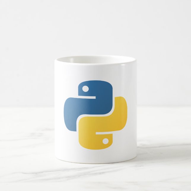 Python-Programmierlogo Kaffeetasse (Mittel)