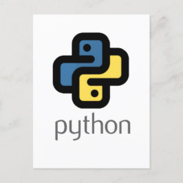 Python Programmierung Feiertagspostkarte