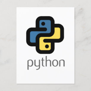 Python Programmierung Feiertagspostkarte