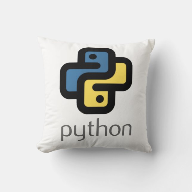 Python Programmierung Kissen (Vorderseite)