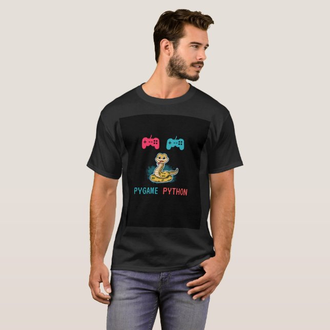 Python Pygame Coder T-Shirt - Gaming (Vorne ganz)