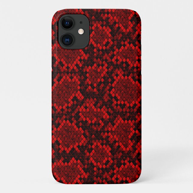 PYTHON RED HAUT Case-Mate iPhone HÜLLE (Rückseite)