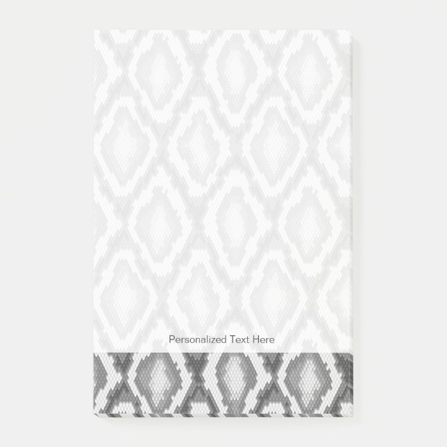 Python-Schlangenhautmuster Post-it Klebezettel (Vorderseite)