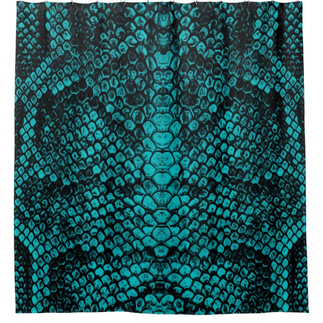 Python Skin: Schlangenmuster-Design Duschvorhang (Vorderseite)