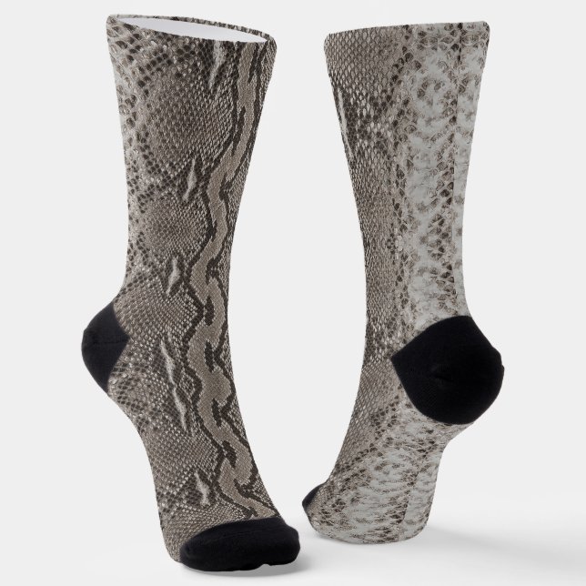 Python Snake Skin Animal Print Socken (Gewinkelt)