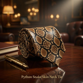 Python Snake Skin Krawatte