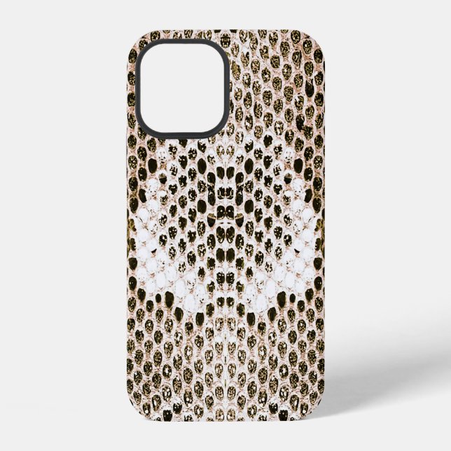 Pythonhaut, Schlangenmuster, tierisches Hautmuster iPhone Hülle (Rückseite)