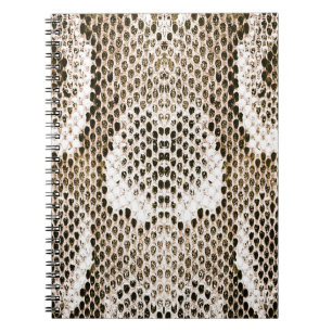 Pythonhaut, Schlangenmuster, tierisches Hautmuster Notizblock