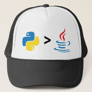 Pythonschlange ist größer als Java. Pythonschlan Truckerkappe
