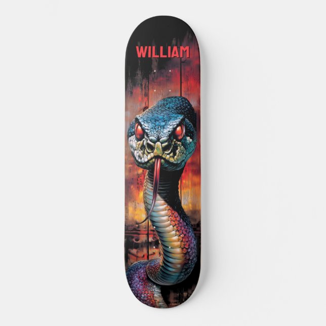 Pythonschlange Skateboard (Vorderseite)