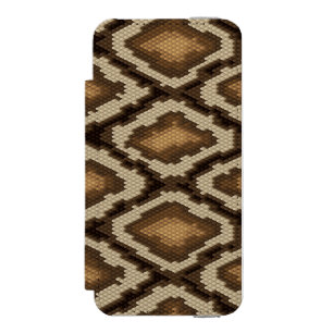 Pythonschlangeschlangenhautmuster 2 incipio watson™ iPhone 5 geldbörsen hülle