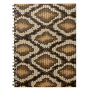 Pythonschlangeschlangenhautmuster 2 notizblock