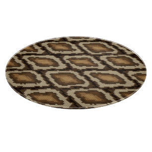 Pythonschlangeschlangenhautmuster 2 schneidebrett